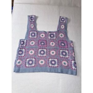STACCATO Crocheted Tank Top Womens Size M